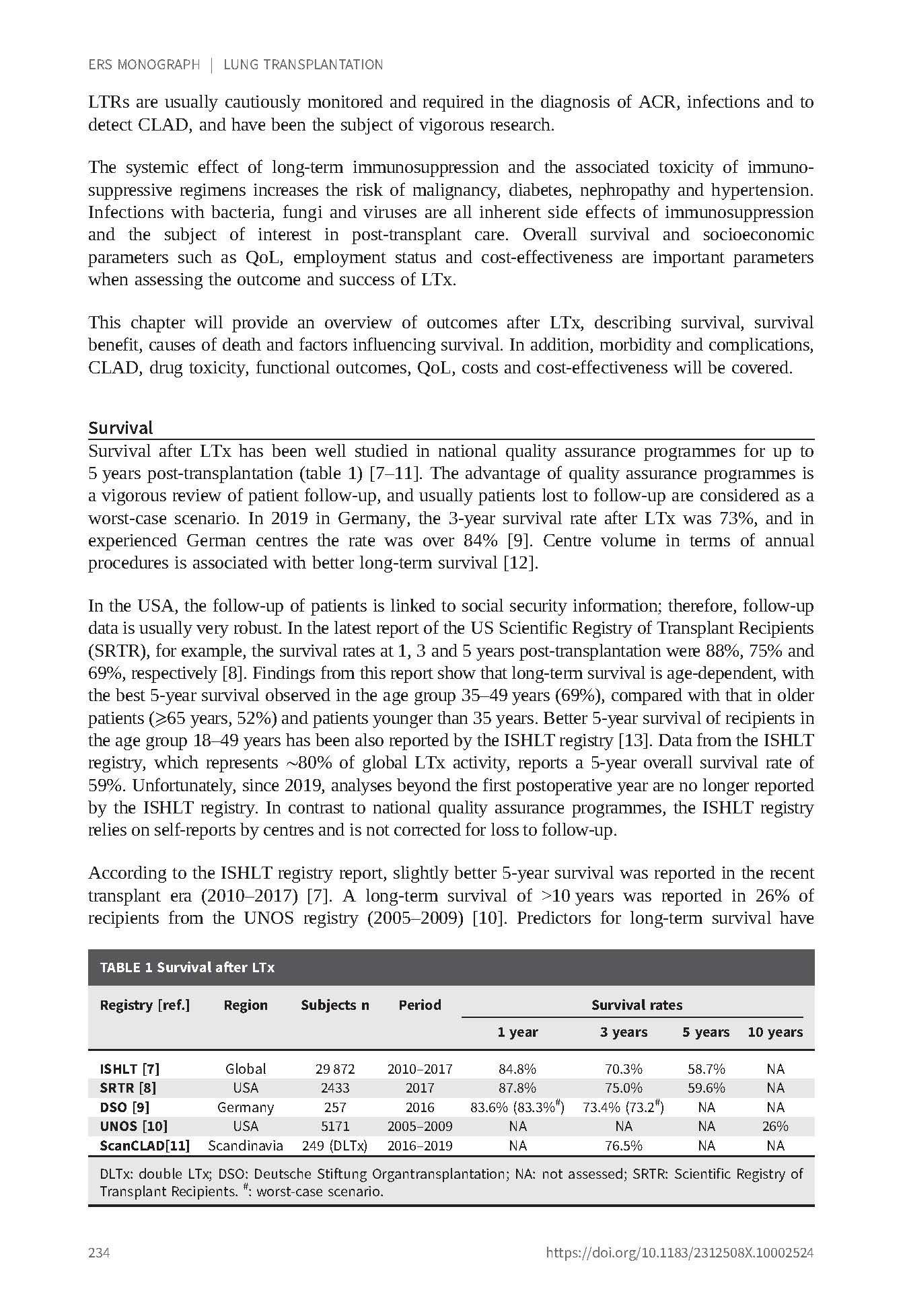 Sample page with table